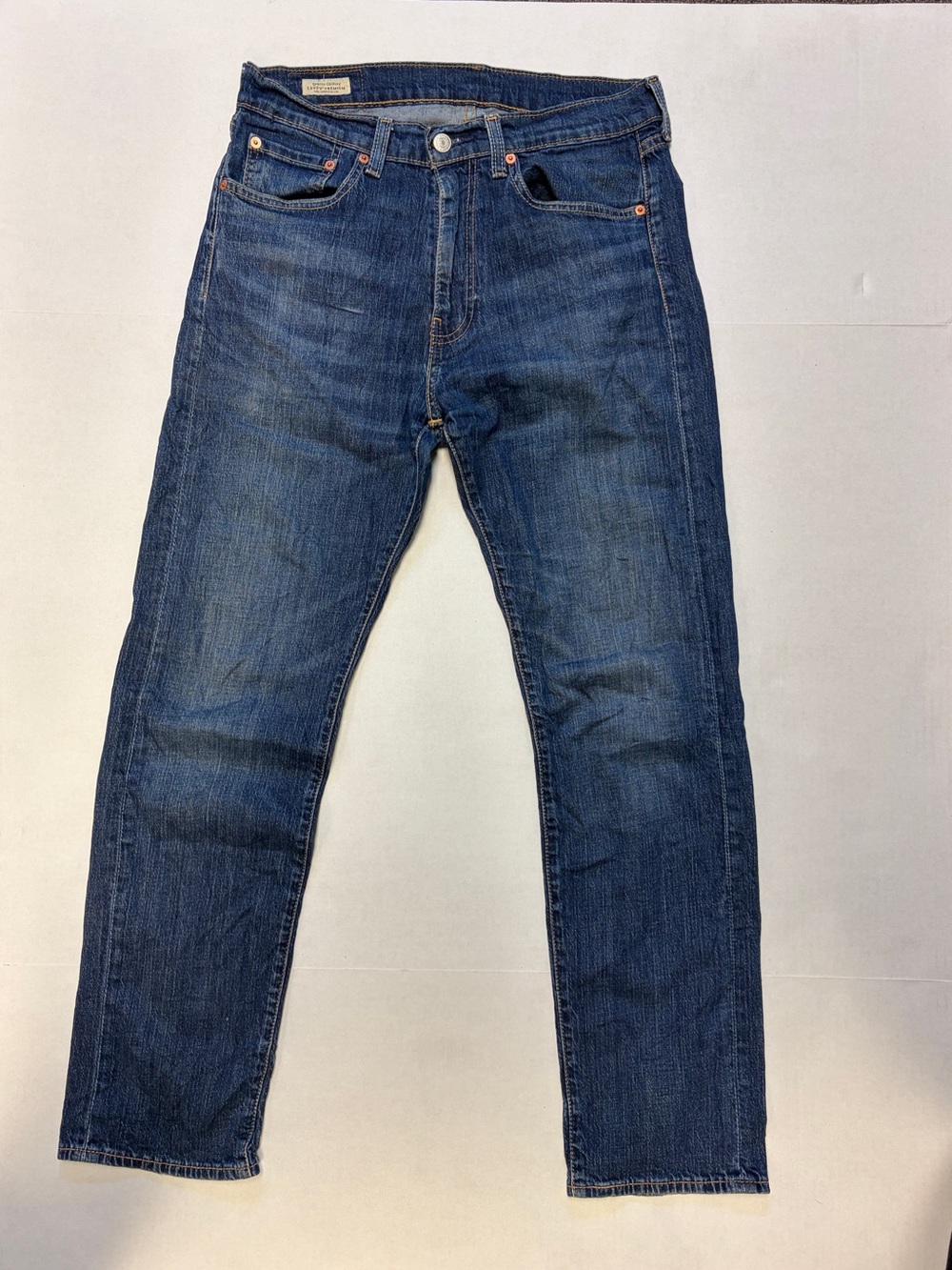 Levi’s Premium 505 Regular Fit Jeans Men’s W32 L32 Medium Wash Stretch Denim EUC